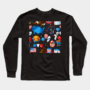 independence day collage Long Sleeve T-Shirt